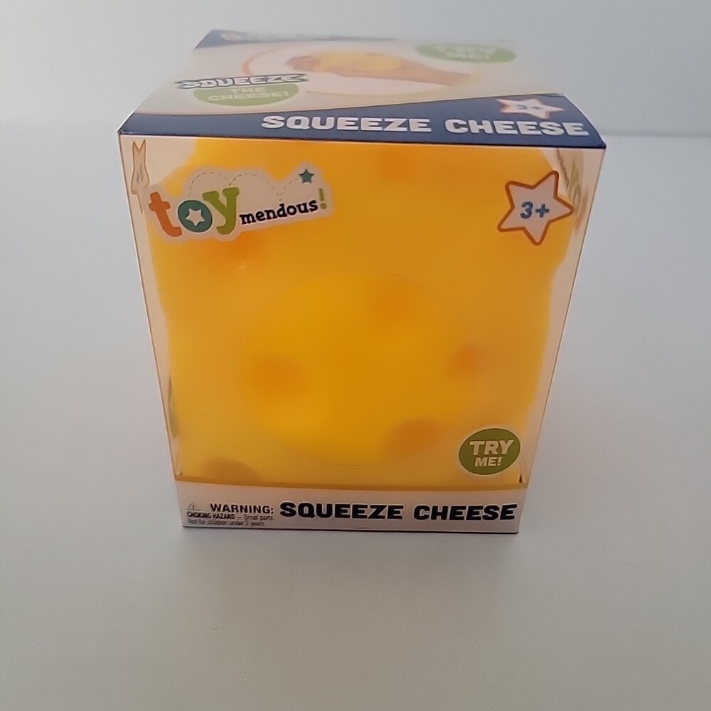 Toymendous Squeeze Cheese Squishy Stress Toy - TIKTOK VIRAL - NEW IN HAND 🧀